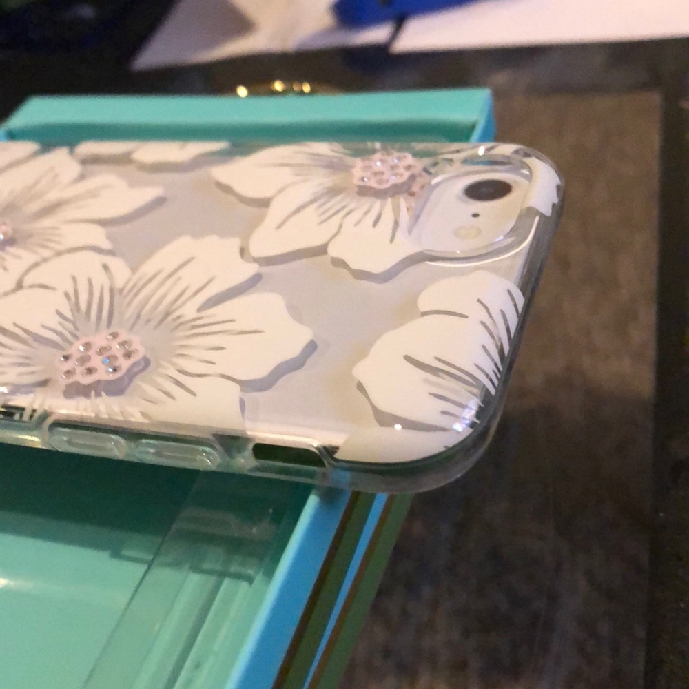 Kate spade iPhone 7 6 white floral case hardshell - Picture 4 of 7